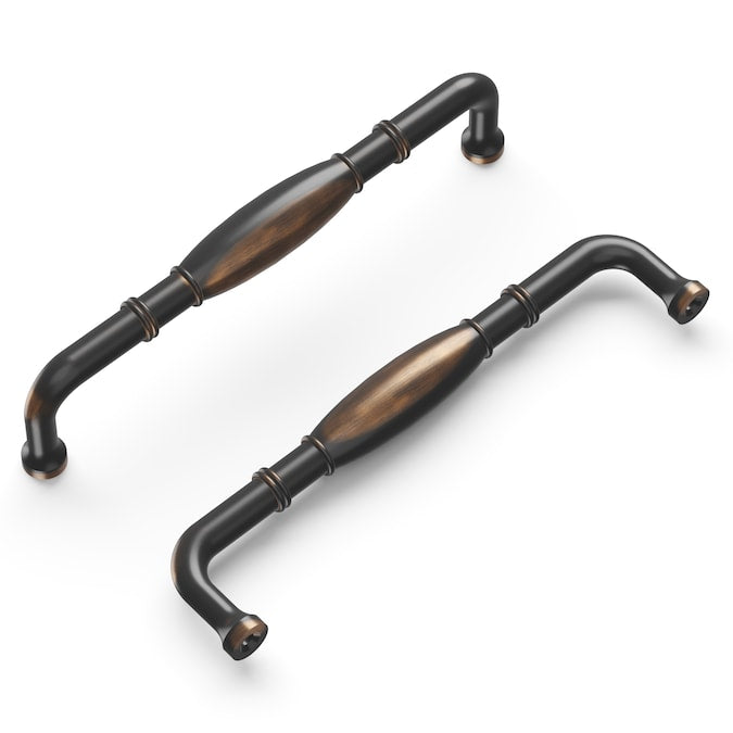 Hickory Hardware Williamsburg 5-1/16-in (128mm) Center to Center Oil-Rubbed Bronze Highlighted Rectangular Handle Drawer Pull