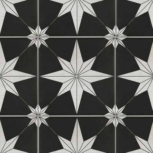 Astro Max Star 8-in x 8-in Matte Porcelain Encaustic Floor and Wall Tile (0.43-sq. ft/ Piece)