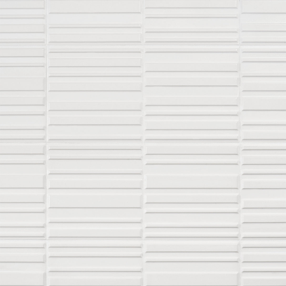 Artmore Tile Maude White 8-in x 16-in Multi-finish Ceramic Wall Tile product image