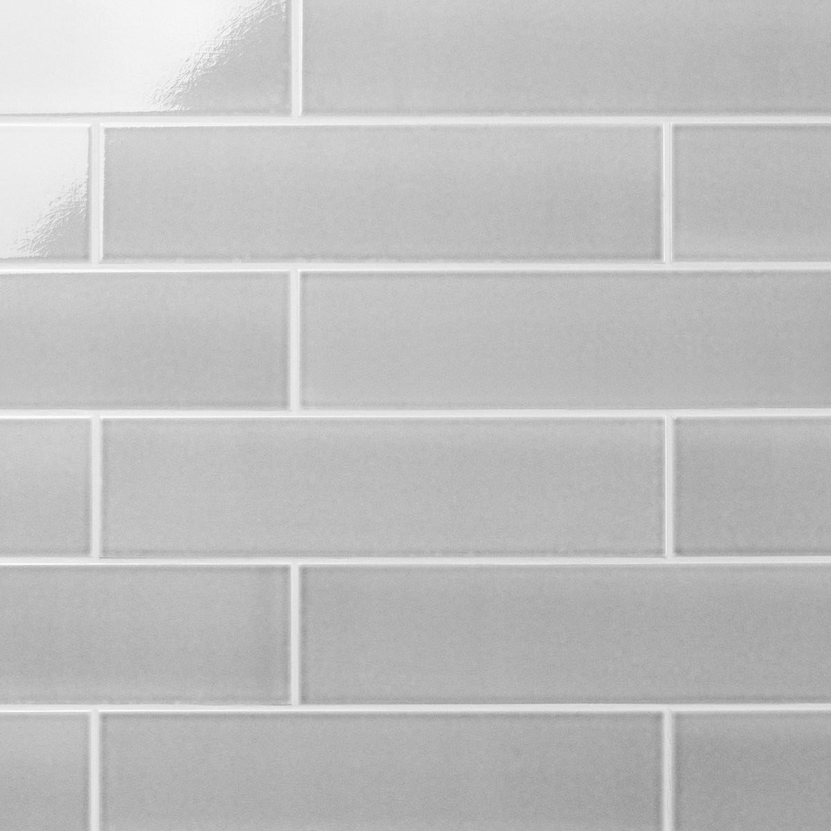 Artmore Tile Refined Gray 4-in x 16-in Glazed Ceramic Subway Wall Tile product image