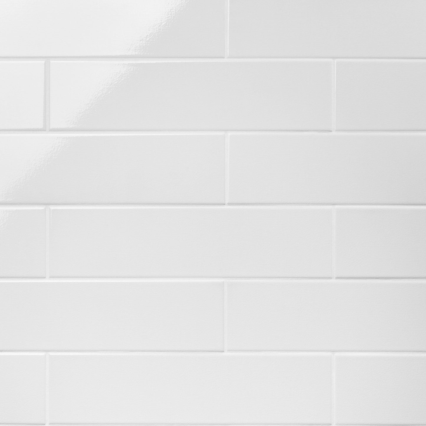Artmore Tile Refined White 4-in x 16-in Glazed Ceramic Subway Wall Tile product image