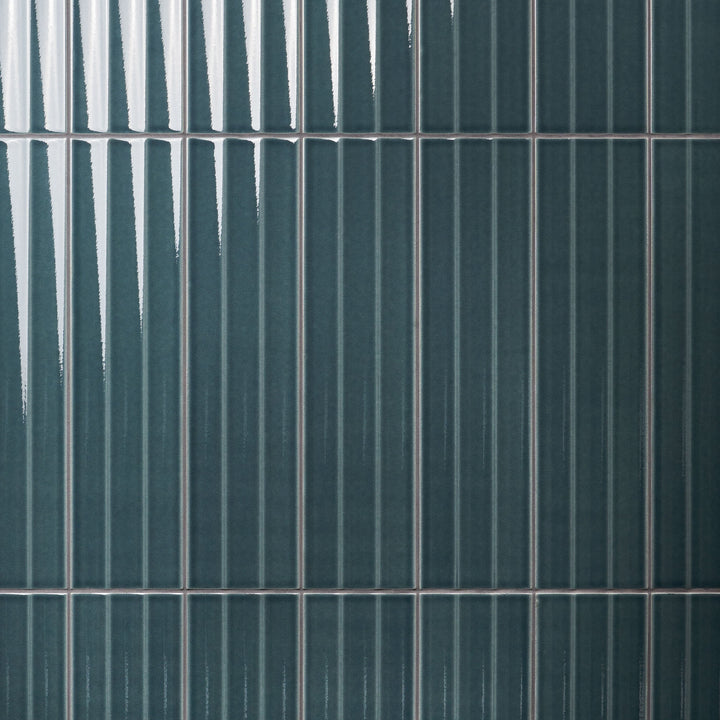 Artmore Tile Refined Emerald Green 4-in x 16-in Glazed Ceramic Subway Wall Tile product image