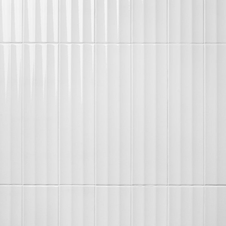 Artmore Tile Refined White 4-in x 16-in Glazed Ceramic Subway Wall Tile product image