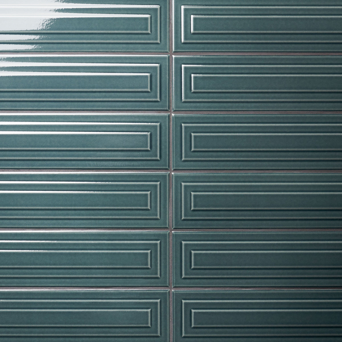 Artmore Tile Refined Emerald Green 4-in x 16-in Glazed Ceramic Subway Wall Tile product image