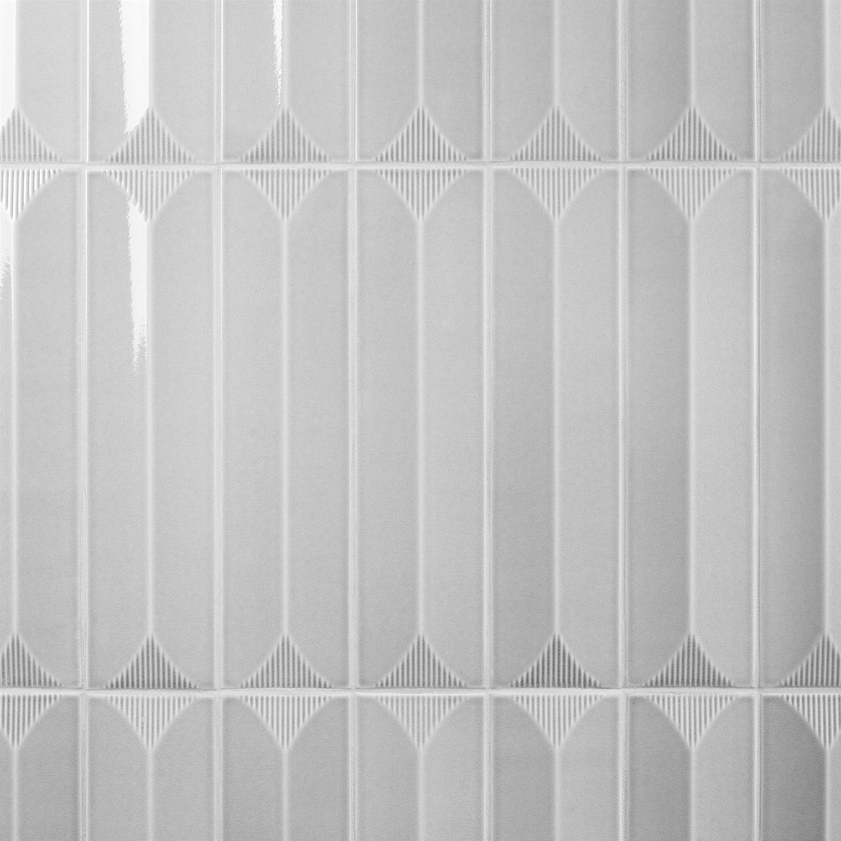 Artmore Tile Refined Gray 4-in x 16-in Glazed Ceramic Subway Wall Tile product image