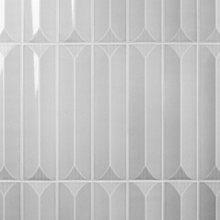 Artmore Tile Refined Gray 4-in x 16-in Glazed Ceramic Subway Wall Tile product image