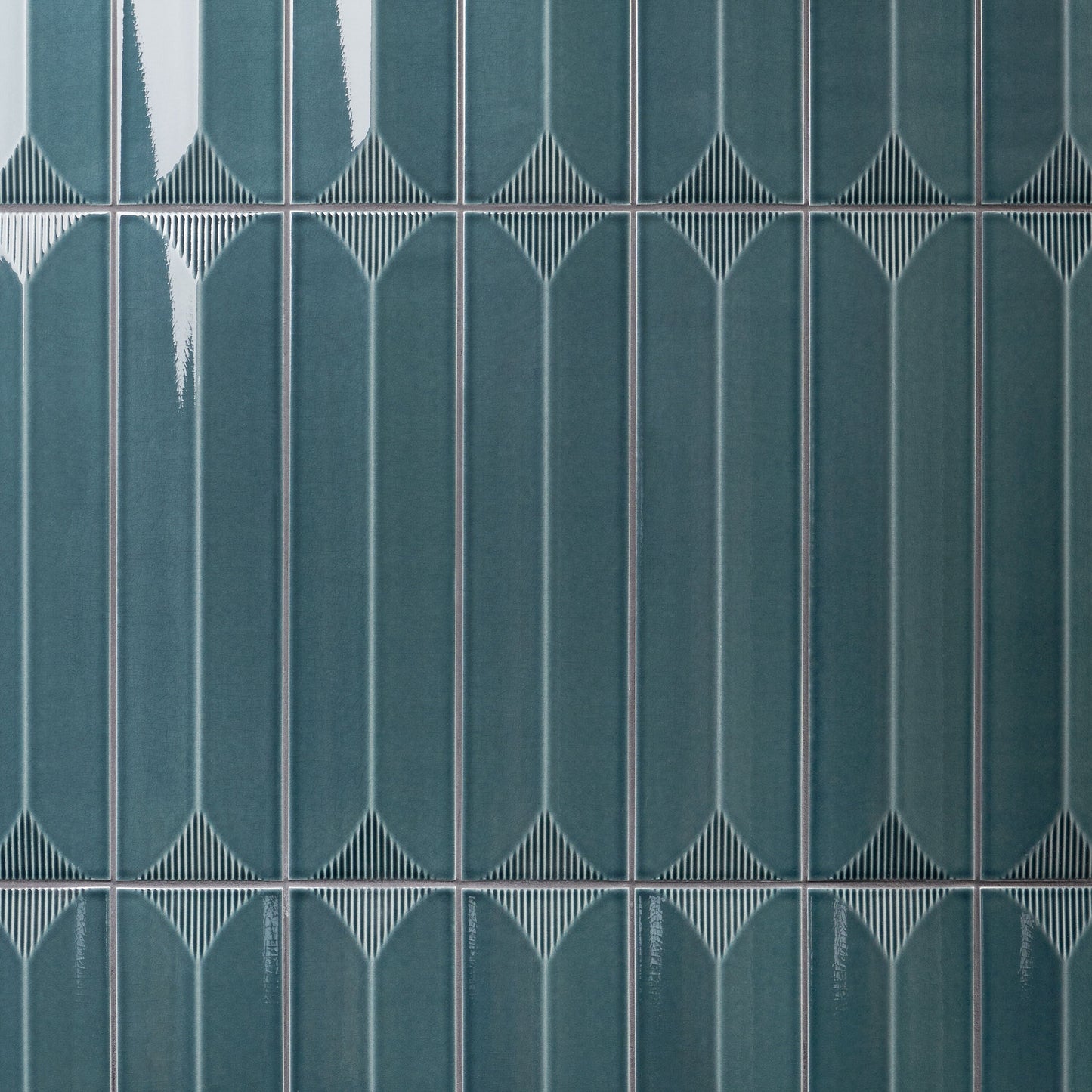 Artmore Tile Refined Emerald Green 4-in x 16-in Glazed Ceramic Subway Wall Tile product image