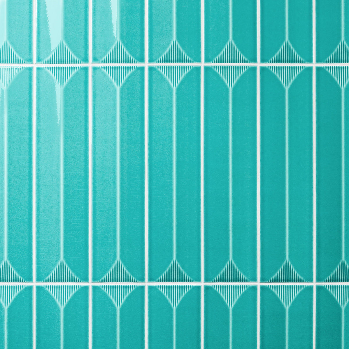 Artmore Tile Refined Teal Green 4-in x 16-in Glazed Ceramic Subway Wall Tile product image