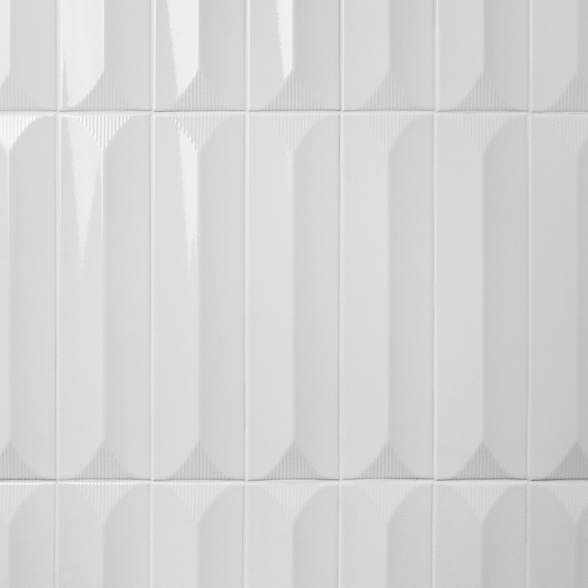 Artmore Tile Refined White 4-in x 16-in Glazed Ceramic Subway Wall Tile product image