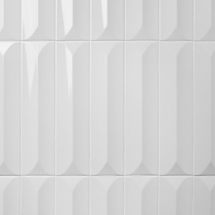 Artmore Tile Refined White 4-in x 16-in Glazed Ceramic Subway Wall Tile product image