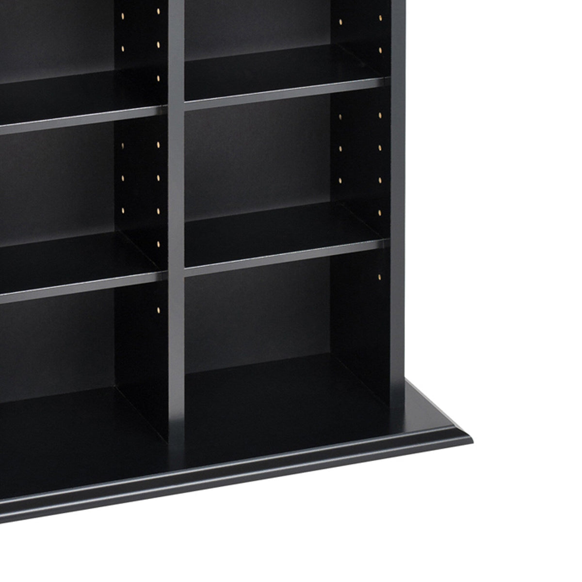Prepac Media Storage Black Transitional Particleboard Media Cabinet