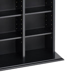 Prepac Media Storage Black Transitional Particleboard Media Cabinet