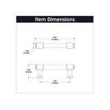 Hickory Hardware Piper (76mm) Center to Center Cylindrical Bar Drawer Pull