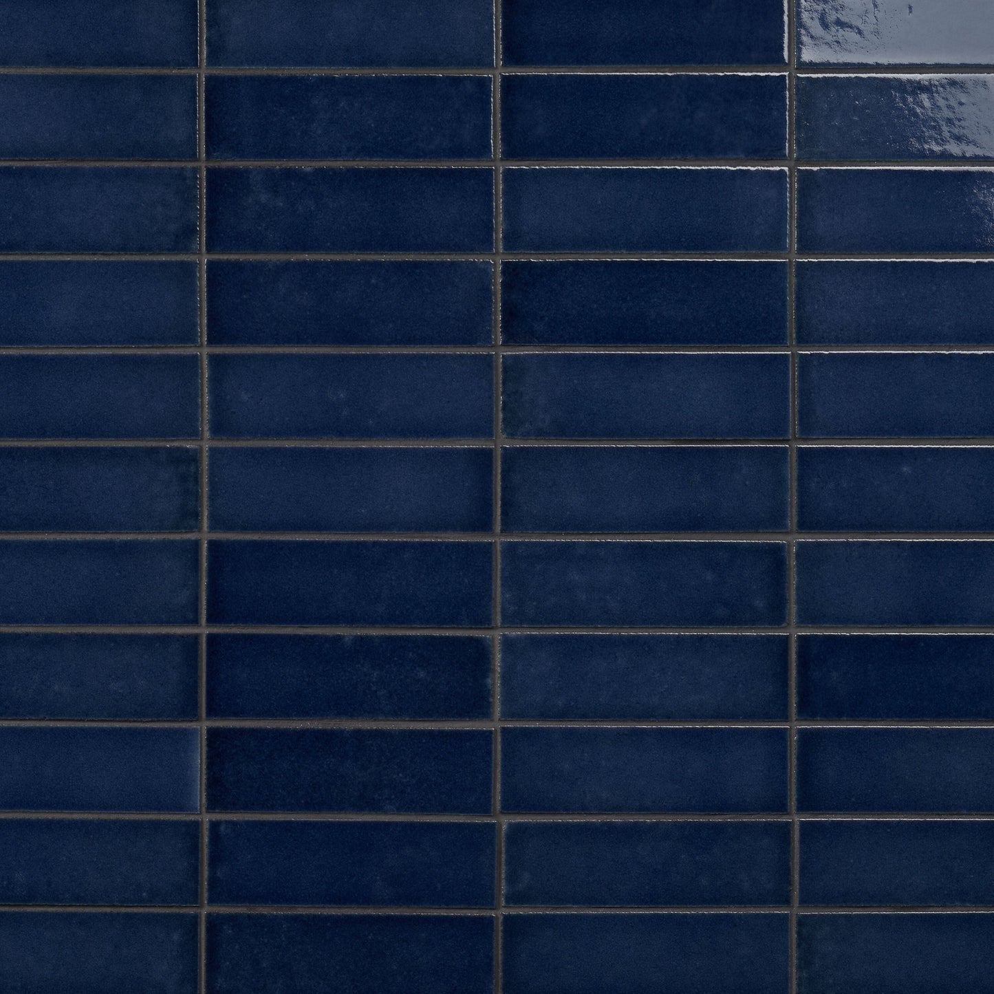 Artmore Tile ColorBrick Blue Jean 2-in x 8-in Glossy Natural stone Basalt Encaustic Floor and Wall Tile product image