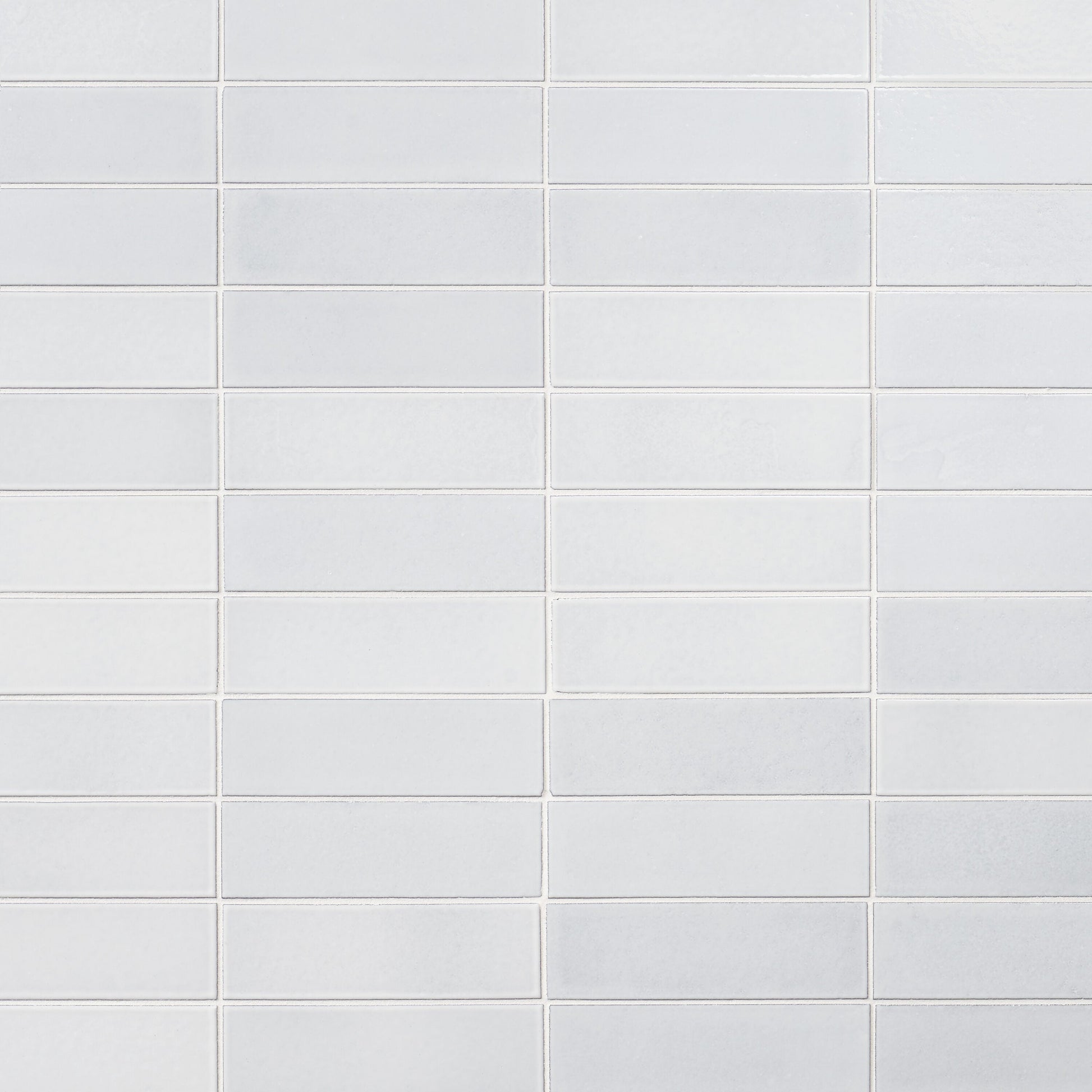 Artmore Tile ColorBrick Milk White 2-in x 8-in Glossy Natural stone Basalt Encaustic Floor and Wall Tile product image