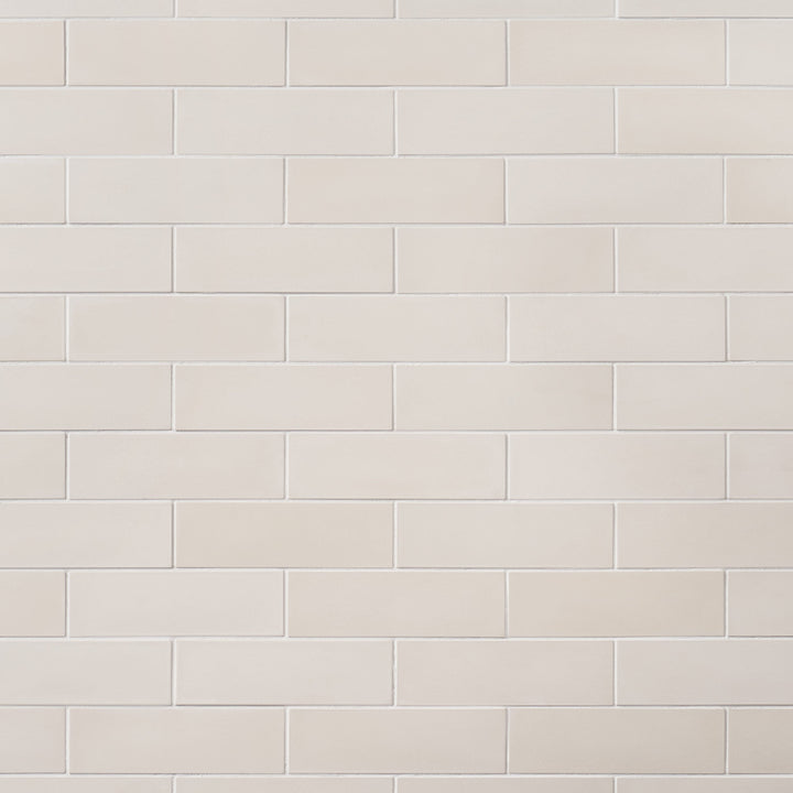 Artmore Tile ColorBrick Chalk White 2-in x 8-in Matte Cement Cement look Floor and Wall Tile product image