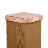 PERMAKAP 6-in x 6-in Flat Top Solid Polished Copper Deck Post Cap
