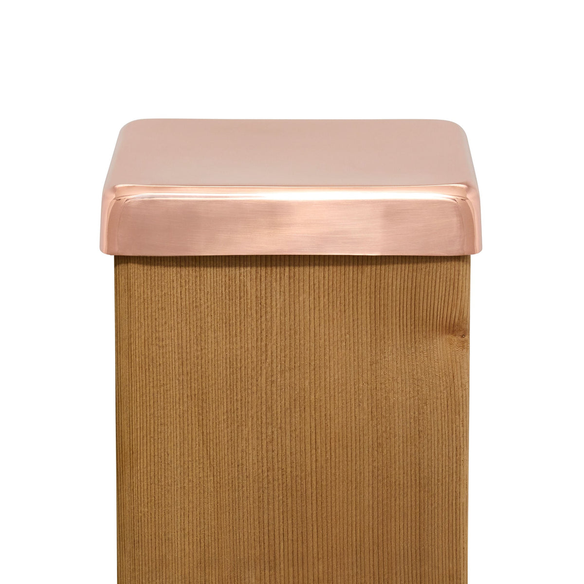 PERMAKAP 6-in x 6-in Flat Top Solid Polished Copper Deck Post Cap