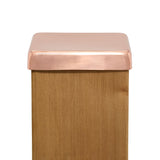 PERMAKAP 6-in x 6-in Flat Top Solid Polished Copper Deck Post Cap