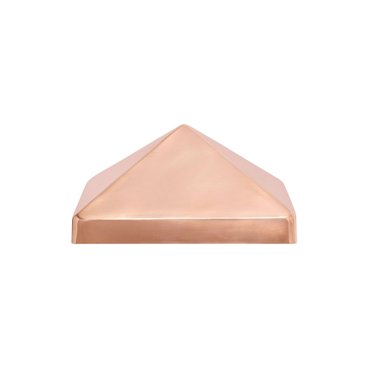 PERMAKAP 8-in x 8-in Pyramid Solid Polished Copper Deck Post Cap
