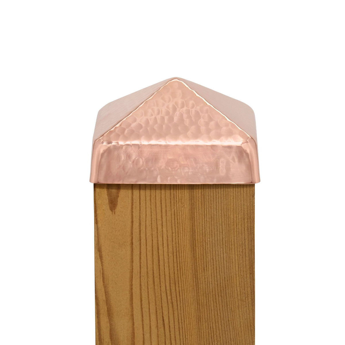 PERMAKAP 4-in x 4-in Pyramid Solid Polished Copper Deck Post Cap
