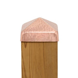 PERMAKAP 4-in x 4-in Pyramid Solid Polished Copper Deck Post Cap