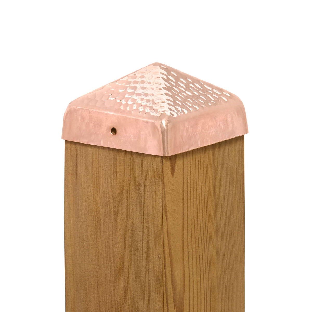 PERMAKAP 4-in x 4-in Pyramid Solid Polished Copper Deck Post Cap