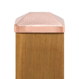 PERMAKAP 4-in x 6-in Pyramid Solid Polished Copper Deck Post Cap