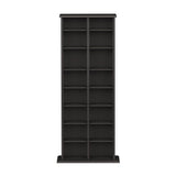 Prepac Media Storage Black Transitional Particleboard Media Cabinet