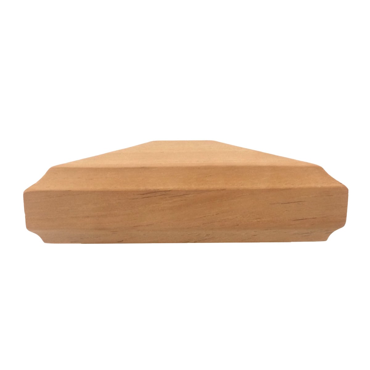 PERMAKAP 4-in x 4-in Pyramid One-Piece Sanded Wood Mahogany Deck Post Cap
