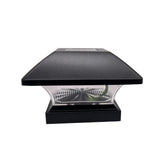 Project Source 4-in x 4-in 5-Lumen Black Solar LED Outdoor Post Cap Light (2800 K)