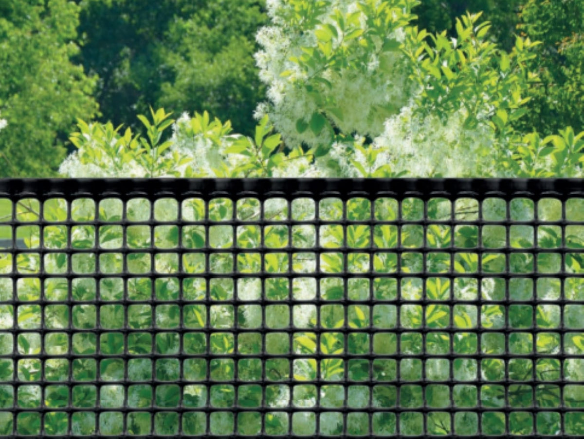 Tenax Black HDPE Hardware Cloth Rolled Fencing 15ft x 3ft - 1/2-inch Mesh