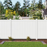 Freedom Bolton 9-ft H x 5-in W White Vinyl Line Fence Post (Assembled)