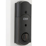 Sense Aged Bronze Camelot Trim Smart Deadbolt and Front Entry Handle Georgian Knob with Wi-fi Adapter Bundle - Super Arbor