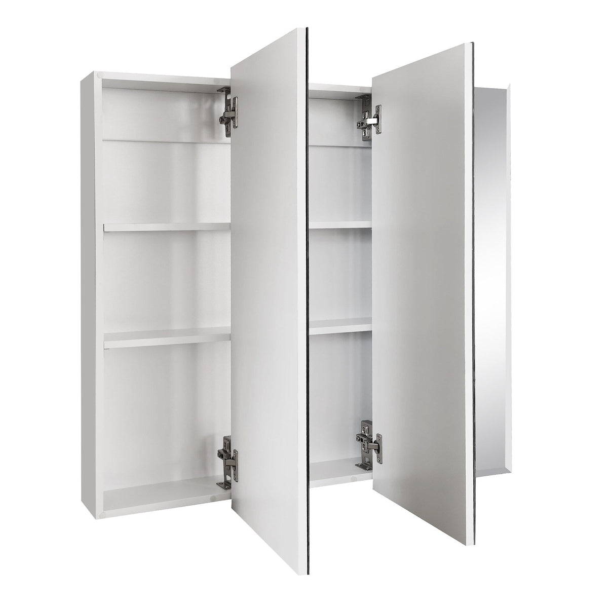 Design House Cyprus 25.1-in x 24.5-in Surface/Recessed Mount Clear Mirrored Medicine Cabinet