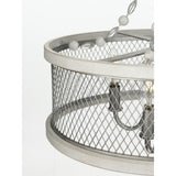 Progress Lighting Austelle 4-Light Gray Farmhouse Chandelier