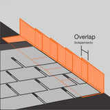 Gibraltar Building Products 4-in x 8-in Silver Galvanized Steel Step Flashing, 90° Pre-Bent