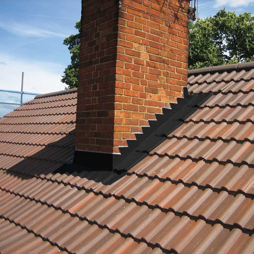 Gibraltar Building Products 4-in x 8-in Silver Galvanized Steel Step Flashing, 90° Pre-Bent