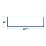 Tenax Black Plastic Extruded Mesh Roll Fencing, 330ft x 6ft, 2in x 2in Mesh