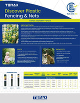 Tenax Green HDPE Extruded Mesh Rolled Fencing 2-in x 2-in - 25 Ft Long