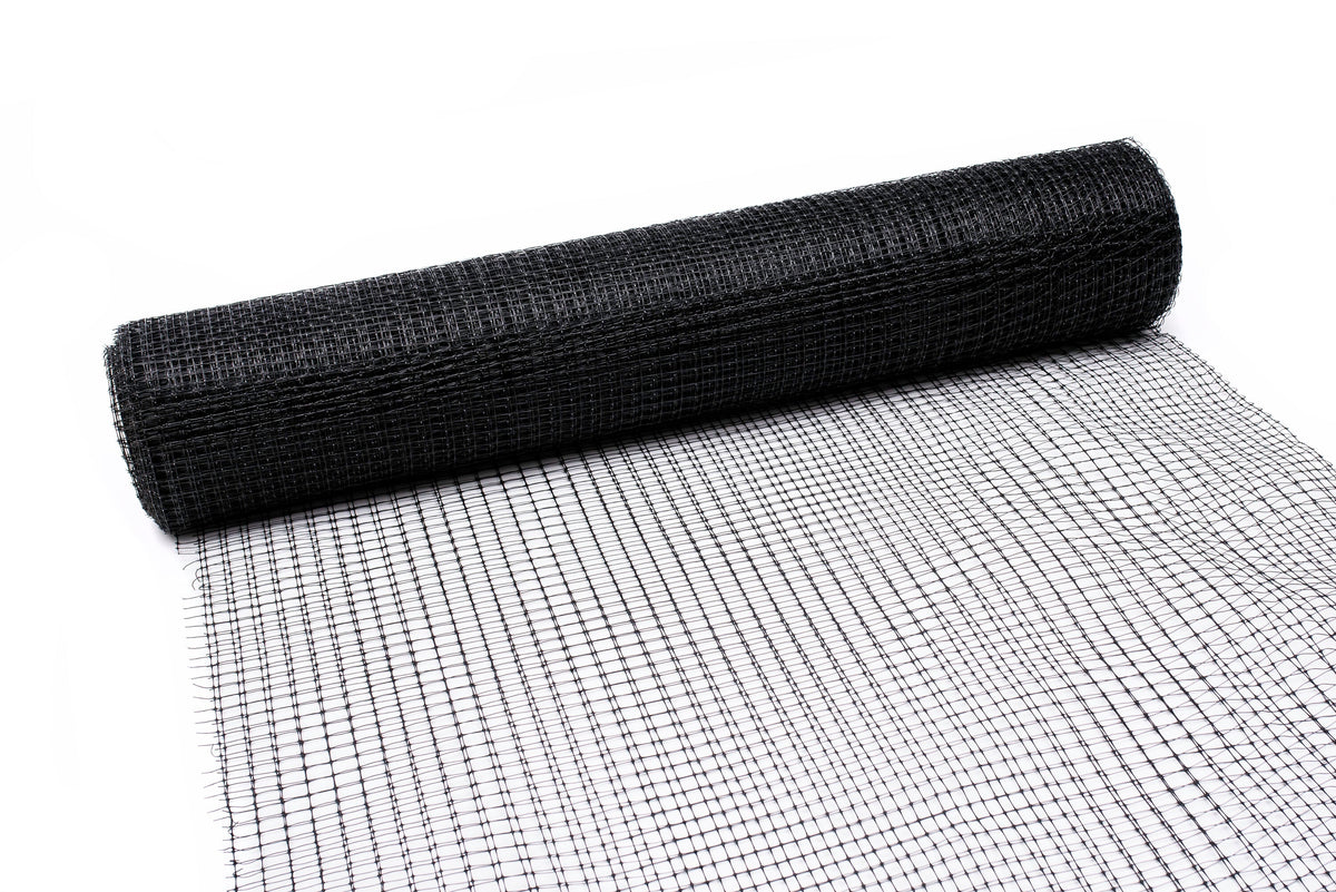 Tenax 100-ft x 7-ft Black Plastic Mesh Rolled Fencing