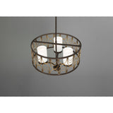 Progress Lighting Cirrine 3-Light Antique Bronze Transitional Chandelier