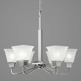 Progress Lighting Clifton Heights 6-Light Brushed Nickel Craftsman Chandelier