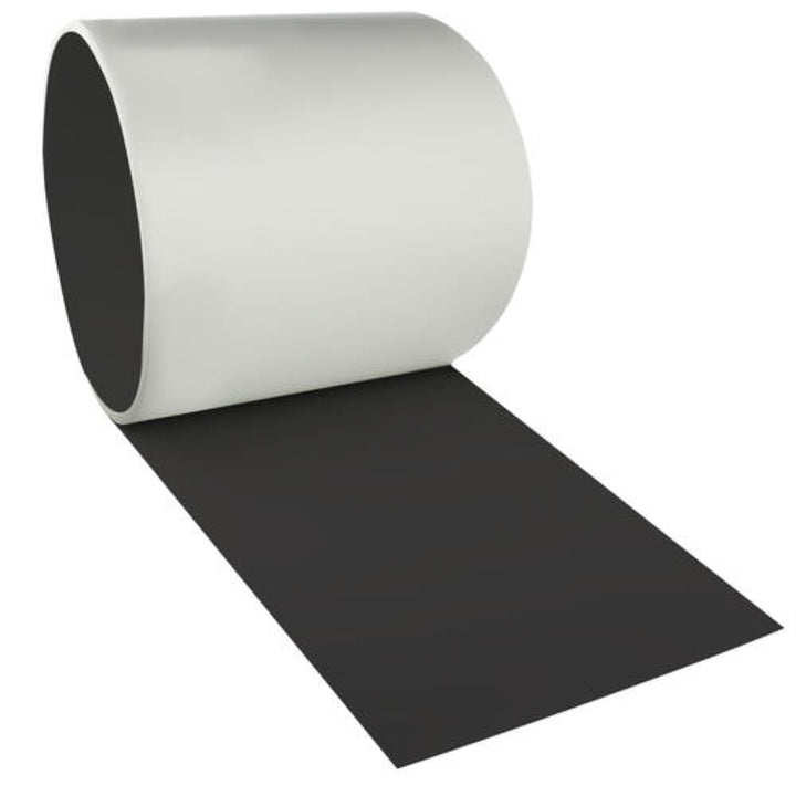 Gibraltar Building Products 8-in x 10-ft Galvanized Steel Roll Flashing, White/Black