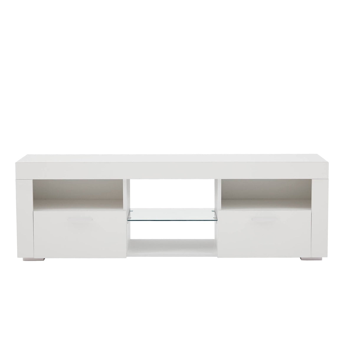Yiekholo Modern/Contemporary White Tv Cabinet (Accommodates TVs up to 55-in)