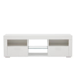 Yiekholo Modern/Contemporary White Tv Cabinet (Accommodates TVs up to 55-in)
