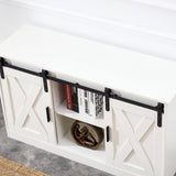 Yiekholo Modern/Contemporary Black Tv Cabinet (Accommodates TVs up to 65-in)