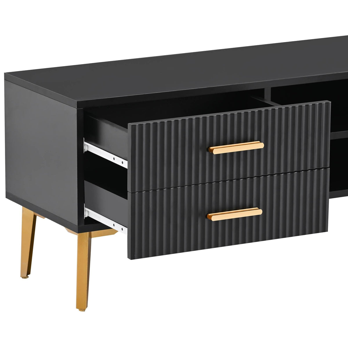 Yiekholo Modern/Contemporary Walnut Tv Cabinet (Accommodates TVs up to 65-in)