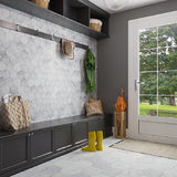 Apollo Tile Brisk White 9-in x 10-in Polished Natural Stone Marble Hexagon Wall Tile (6.41-sq. ft/ Carton)