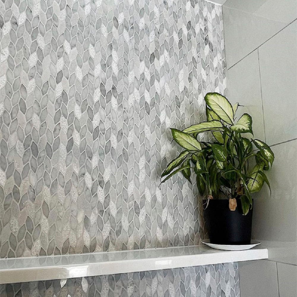 Apollo Tile Sparta White 12-in x 12-in Polished Natural Stone Marble Random Patterned Floor and Wall Tile (4.92-sq. ft/ Carton)